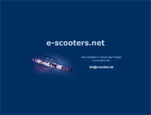 Tablet Screenshot of e-scooters.net